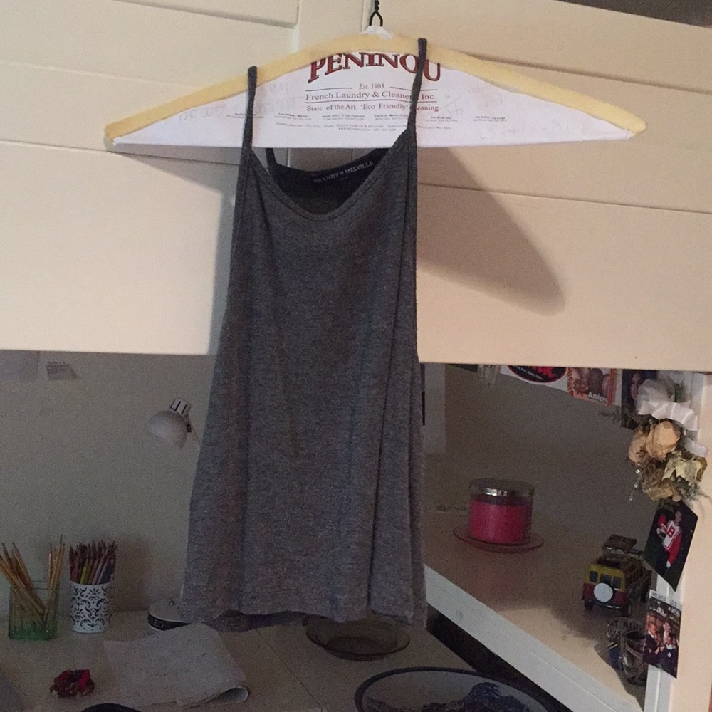 Brandy Melville Gray Halter Top!